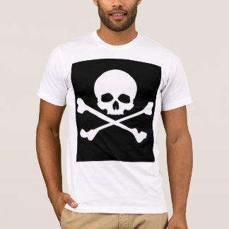 Camiseta Bella+Canvas Bandeira Pirata Clássica Tシャツ