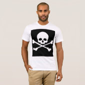 Camiseta Bella+Canvas Bandeira Pirata Clássica Tシャツ (正面フル)
