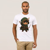 Camiseta Bella+Canvas Caçador Fofo Tシャツ (正面フル)