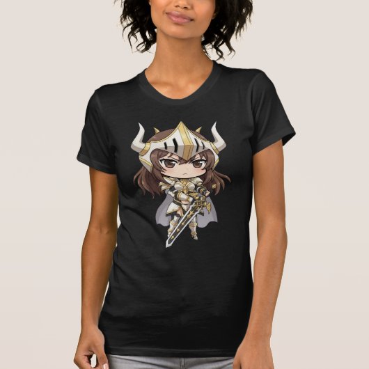 Camiseta Bella+Canvas Cavaleiro Chibi [F] Tシャツ (正面)