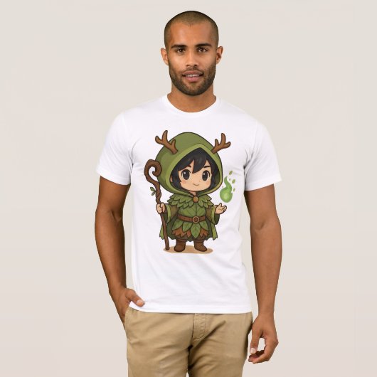 Camiseta Bella+Canvas Druida Fofo Tシャツ (正面フル)