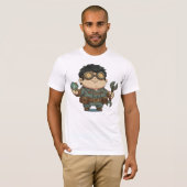 Camiseta Bella+Canvas Gênio Forjador Tシャツ (正面フル)