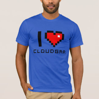 Camiseta Bella Canvas I love CLOUDGAR Tシャツ