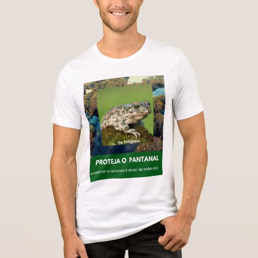 Camiseta Bella+Canvas Tri-blend Via Pantanal Sapo トライブレンドＴシャツ (正面)