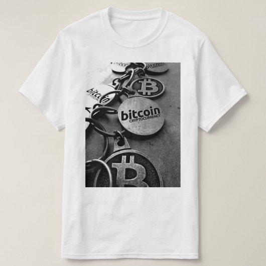 Camiseta Bitcoin Blockchain Tシャツ (デザイン正面)