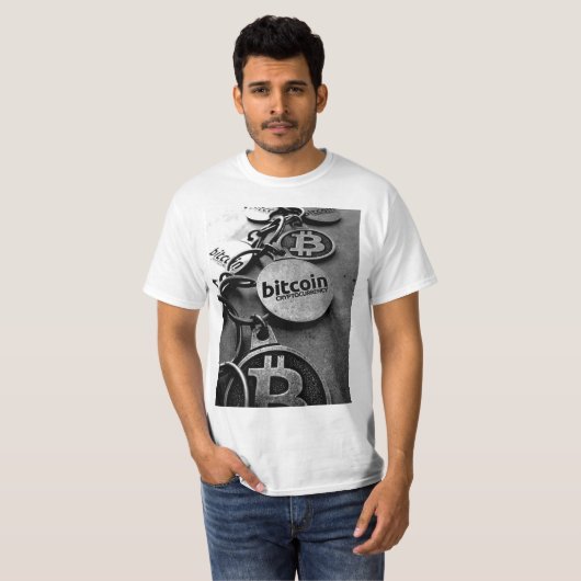Camiseta Bitcoin Blockchain Tシャツ (正面フル)