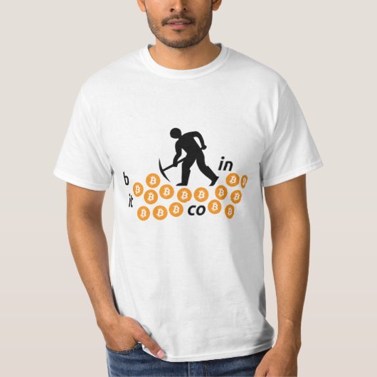 Camiseta Bitcoin Minero Tシャツ (正面)