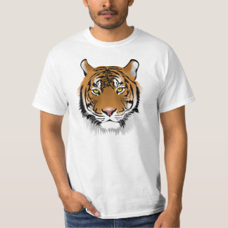Camiseta Blanca atigrada Tシャツ