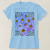 Camiseta blanca floral mujer tシャツ (デザイン正面)