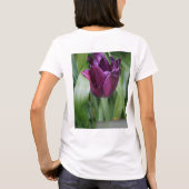 Camiseta blanca floral mujer tシャツ (裏面)