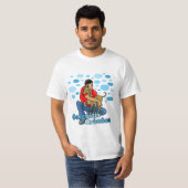 Camiseta blanca hombre - Galguitis Crónica Tシャツ (正面フル)