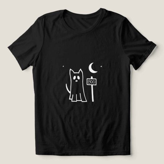 camiseta cachorro fantasma - Halloween boo トライブレンドＴシャツ (デザイン正面)