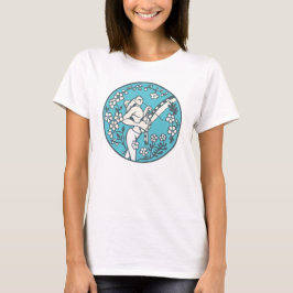 Camiseta Capoeira Feminina: Tocador de Berimbau Tシャツ