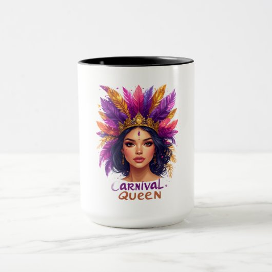 Camiseta Carnival Queen Rainha do Carnaval Fantas マグカップ (中央)