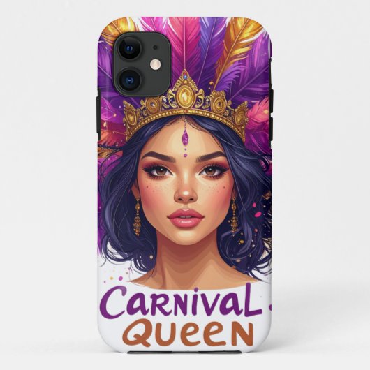 Camiseta Carnival Queen Rainha do Carnaval Fantas Case-Mate iPhoneケース (裏面)