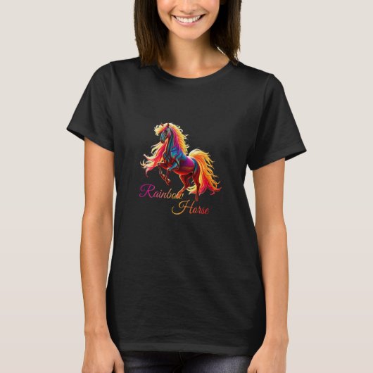 Camiseta Cavalo Arco-Íris Tシャツ (正面)