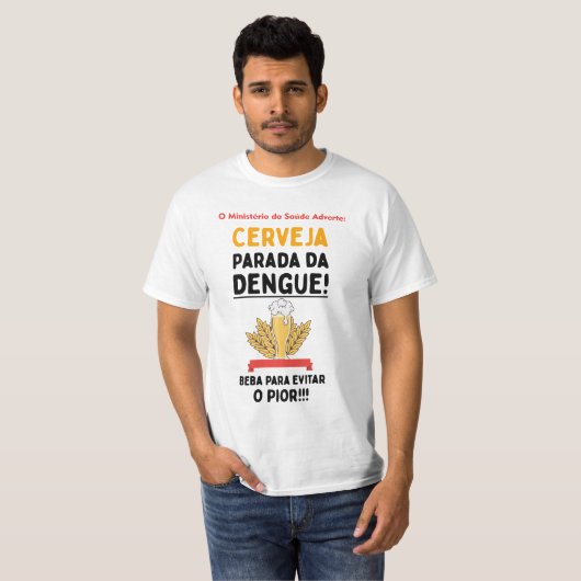 Camiseta Cerveja Parada da Dengue Tシャツ (正面フル)