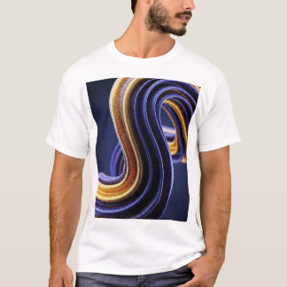 Camiseta chantilly azul dourado tシャツ