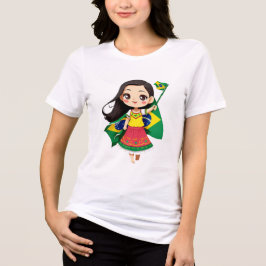 Camiseta chibi Estampado divertido Moda casual Art トライブレンドＴシャツ