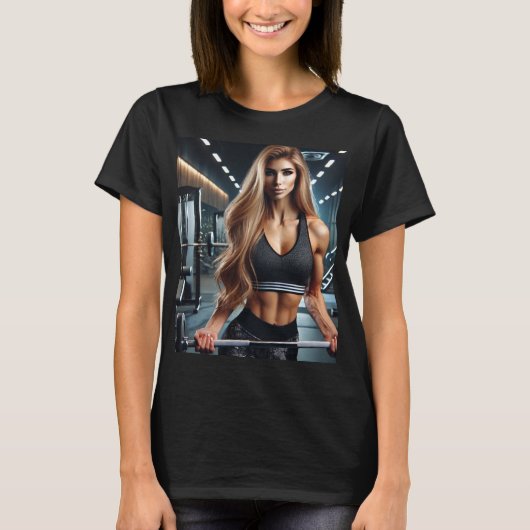 Camiseta Chica Fitness Tシャツ (正面)