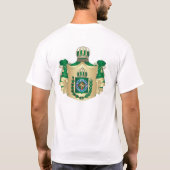 Camiseta com as armas do Império do Brasil. Shirt Tシャツ (裏面)