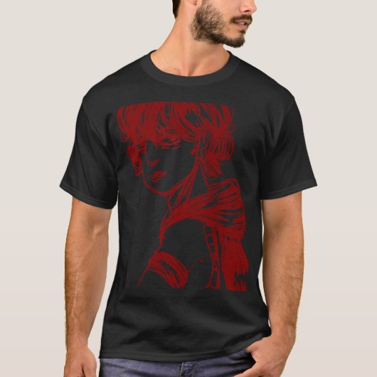 Camiseta com desenho vermelho  tシャツ (正面)