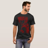 Camiseta com desenho vermelho  tシャツ (正面フル)