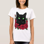 Camiseta com estampa de gato  tシャツ (正面)