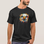 Camiseta con animales efecto pintura  tシャツ (正面)