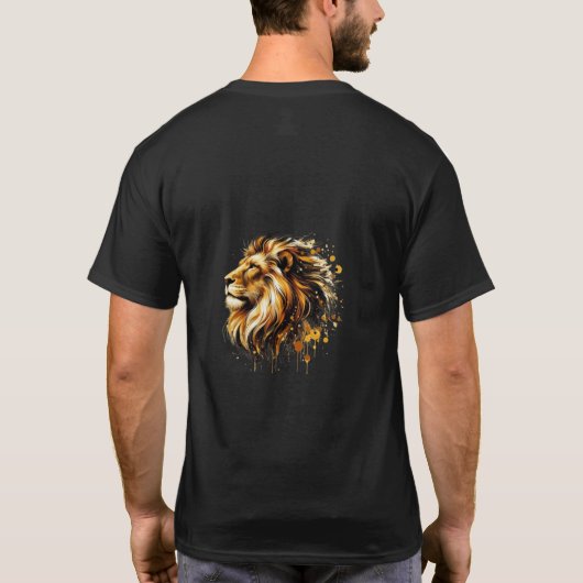 Camiseta con animales efecto pintura  tシャツ (裏面)