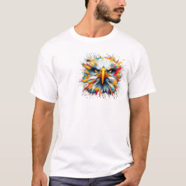 Camiseta con animales efecto pintura  tシャツ