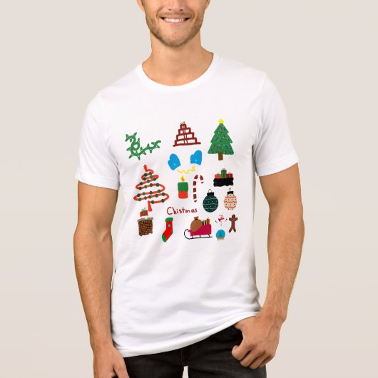Camiseta con dibujos navideños トライブレンドTシャツ (正面)