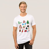 Camiseta con dibujos navideños トライブレンドTシャツ (正面全面)