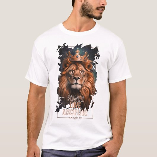 Camiseta con Diseño de León Tシャツ (正面)
