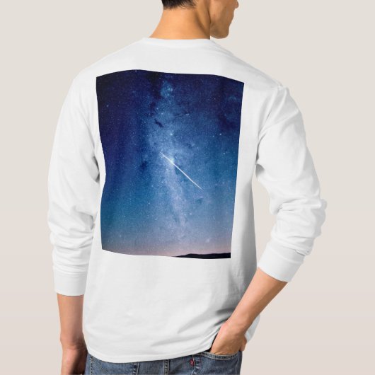 camiseta con diseño del espacio tシャツ (裏面)