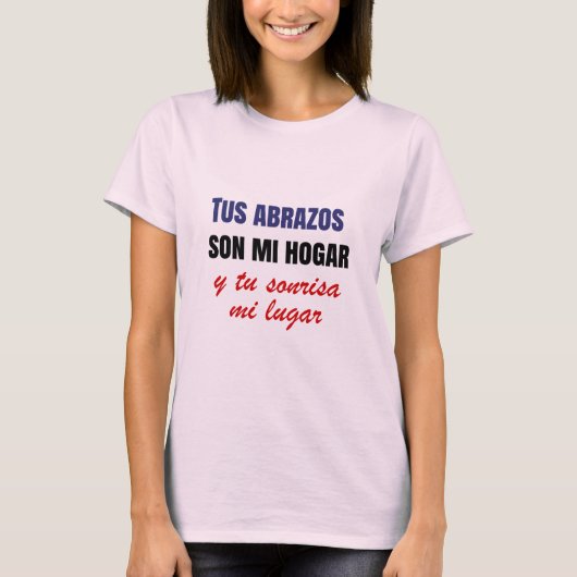 Camiseta con frase de amor tシャツ (正面)