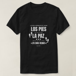 Camiseta con mensaje de luz, negra,bienaventurados tシャツ