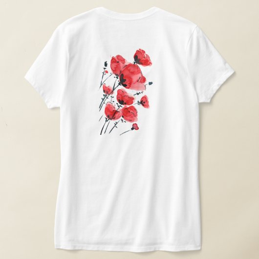 Camiseta con motivo de Flor de Cerezo Tシャツ (レイダウン裏面)