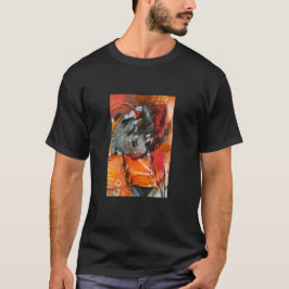 camiseta con pintura abstracta moderna tシャツ