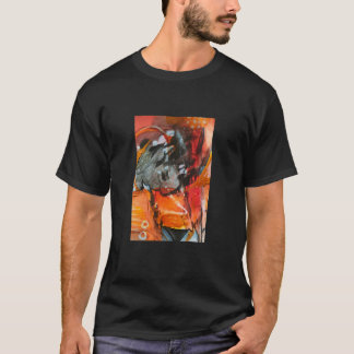 camiseta con pintura abstracta moderna tシャツ