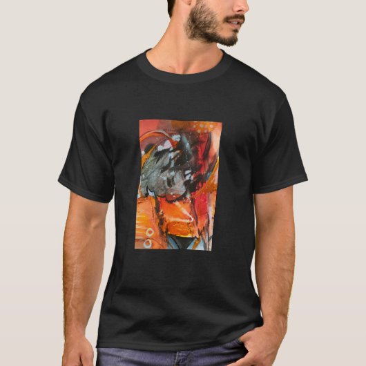 camiseta con pintura abstracta moderna tシャツ (正面)