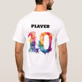 Camiseta con tematica de futbol tシャツ (裏面)