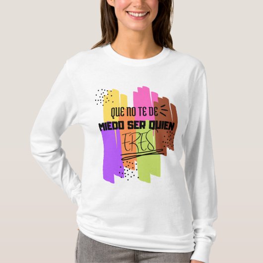 Camiseta con texto Inspiracional ' Tシャツ (正面)