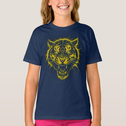 Camiseta con tigre eléctrico tシャツ (正面)