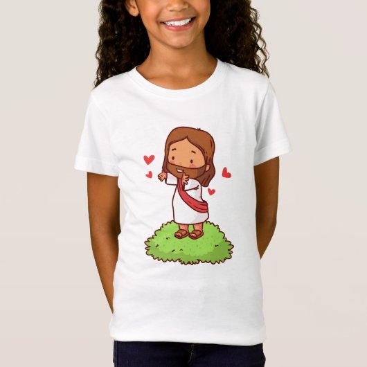 Camiseta coração Ele vive por nós Tシャツ (正面)