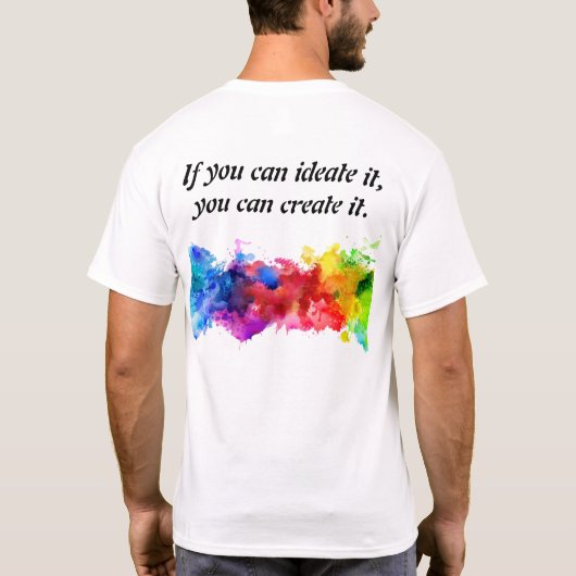 Camiseta creatividad y estilo tシャツ (裏面)