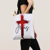Camiseta Cristã Jesus Rei dos Reis - Soberania Fé! トートバッグ (クローズアップ)