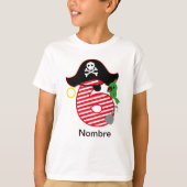 Camiseta Cumpleaños pirata, 6 años Tシャツ (正面)