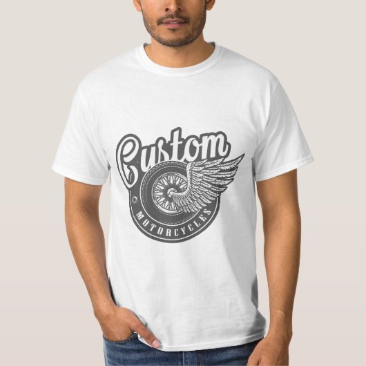 Camiseta custom motorcycle tシャツ (正面)