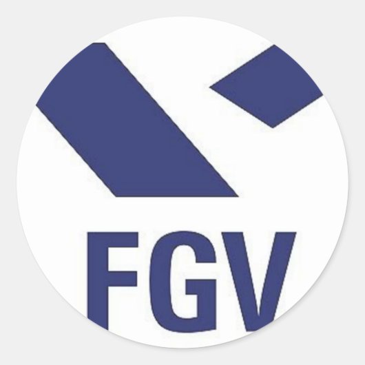 Camiseta da FGV ラウンドシール (正面)